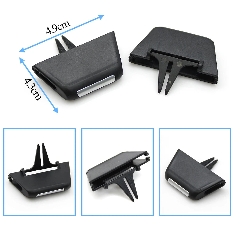 For Audi Q7 Car Dashboard Front Left Right Middle Air Conditioner AC Vent Grille Outlet Slider Tab Clip Repair Kit 2016-2019