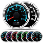 30/60/80/120/200 Km/h GPS Speedometer 52MM Car Truck Speed Gauge Meter With GPS Antenna | 7 Color Ba