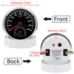 GPS Speedometer and Tachometer Combo | 2 in 1 110mm Gauge with GPS Antenna detail view