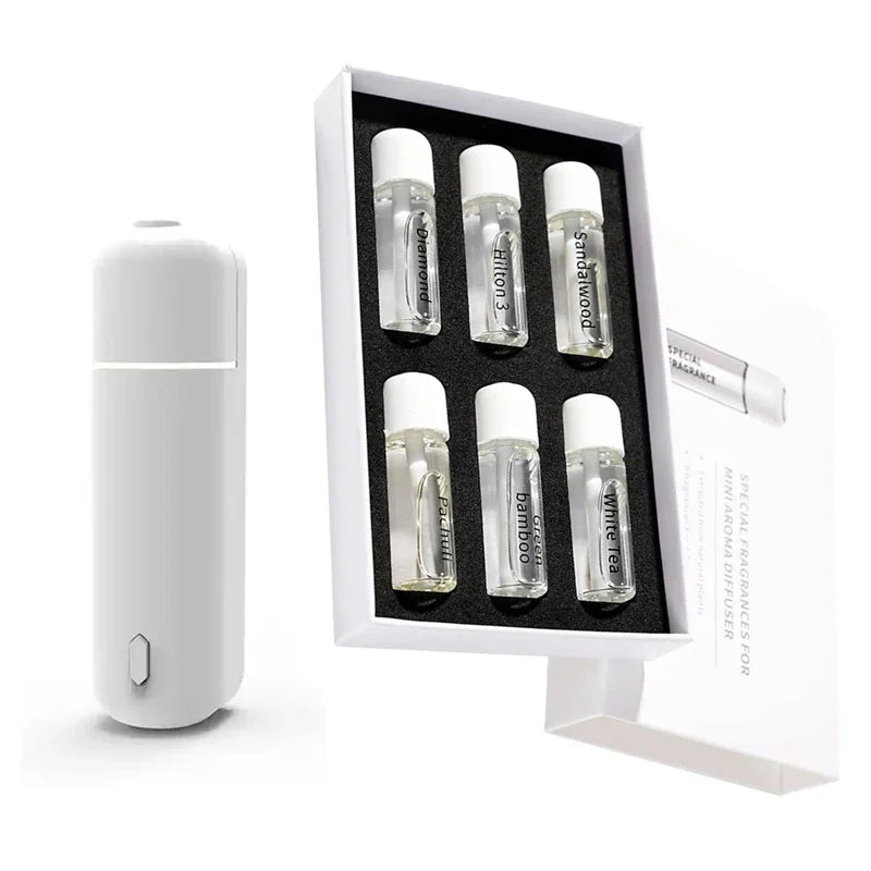 Car Air Freshener Perfume Vent Clip Electric Aroma Diffuser Cordless with 6 Scent Small detail view