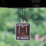 Raccoon Quotes Fragrant Paper Car Air Freshener | Solid Perfume Hanging for Home and alternate view