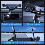 BLALION Car Phone Holder Gravity GPS Support 360 Degree Rotatable Anti Shaking Car additional angle