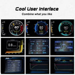 Digital GPS Speedometer OBD+GPS Smart Gauge | Automotive HUD Display close-up view