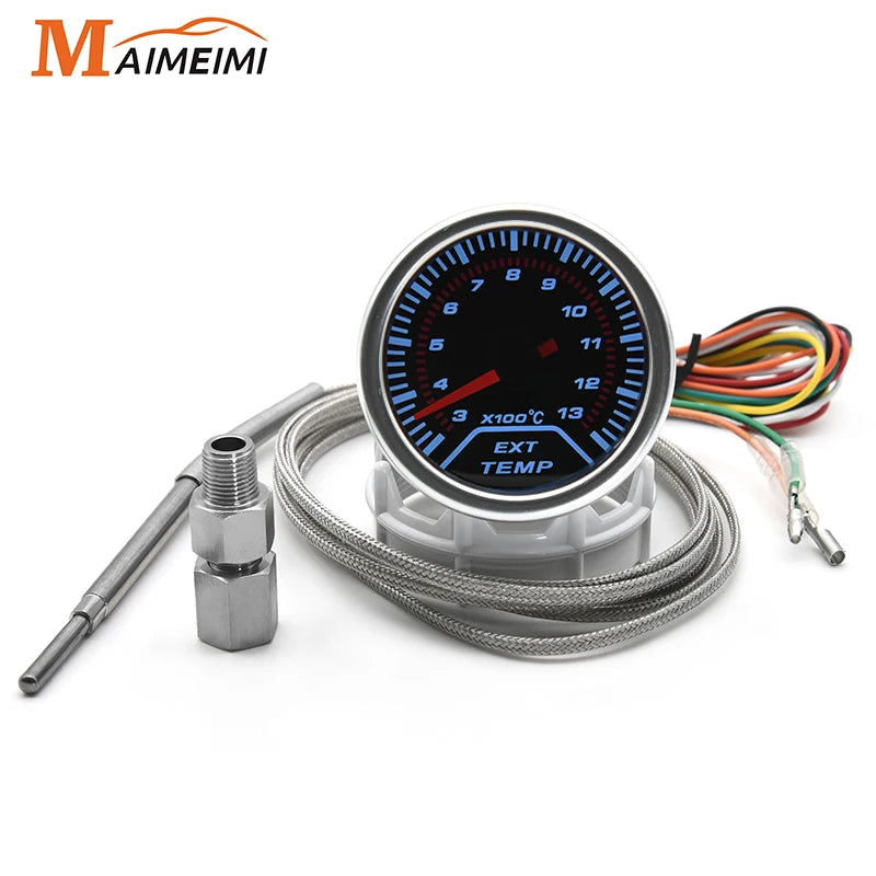 2" 52mm Exhaust Gas Temperature Gauge | LED Display for Car Racing 12V