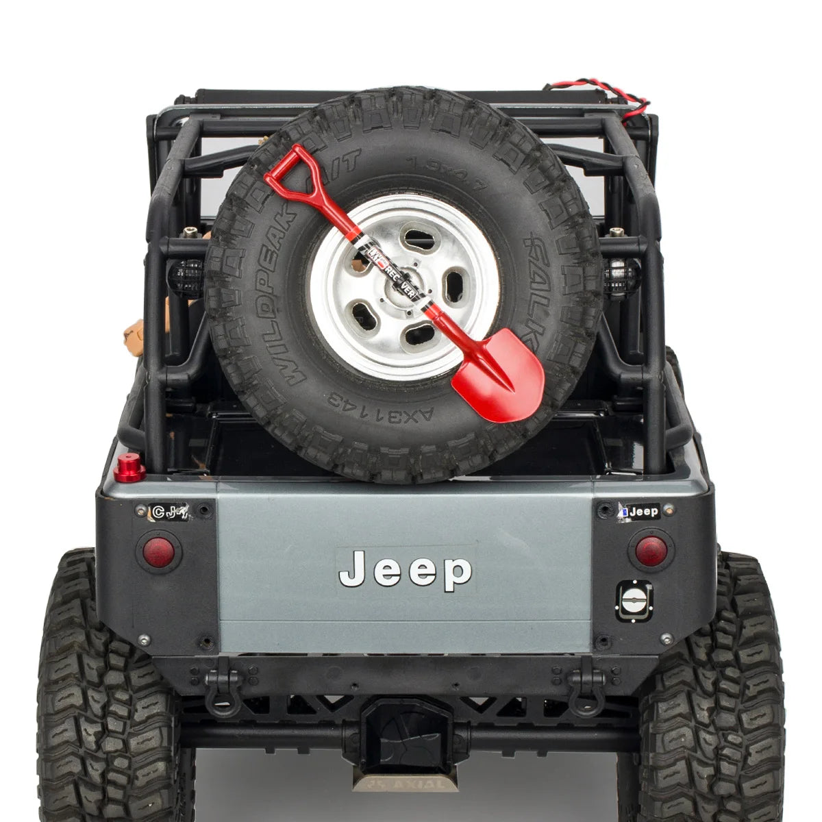 Simulated Metal Shovel Decoration for 1/8 1/10 RC Crawler D90 D110 lifestyle view