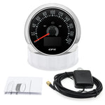 85mm GPS Speedometer 0-160 MPH 0-200 KM/H with 7 Color Backlight | Digital Speed Gauge close-up view