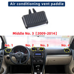 Car Dash Front Rear Air Conditioner AC Vent Grille Outlet Tab Clip Slider For Volkswagen Golf 6 Sagitar Jetta 5KD819703