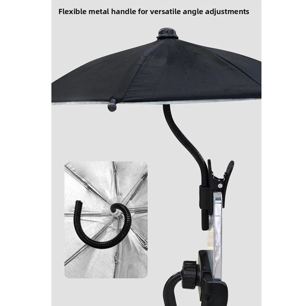 Car Phone Holder With Sunshade and Metal Hose additional angle