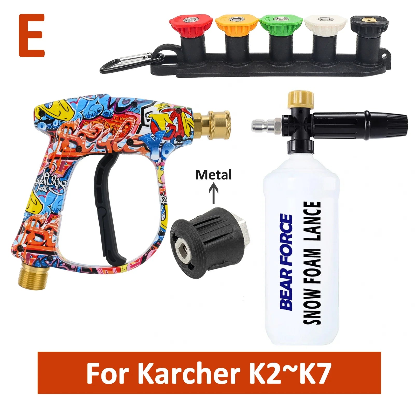 Pressure Washer Spray Gun Kit | Universal Quick Connect for Karcher Nilfisk Parkside Bos detail view