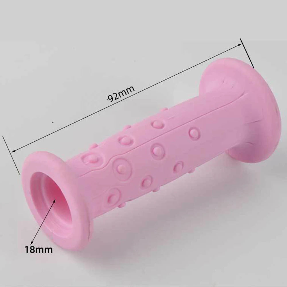 1 Pair Rubber Children Bike Soft Handlebars Grip Rubber Handle Cove For 19mm Handle additional angle
