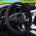 1pc Steering Wheel Cover Breathable Leather Anti Slip PU Leather Steering Covers Univers detail view