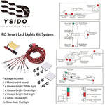Remote Control 8 LED Flashing Bright Light RC Smart Lights Kit System 4-6V for RC Fixed-wing Helicop
