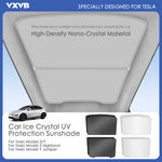 Tesla Model 3/Y Ice Cloth Buckle Glass Roof Sunshade | Sunroof Skylight Shade