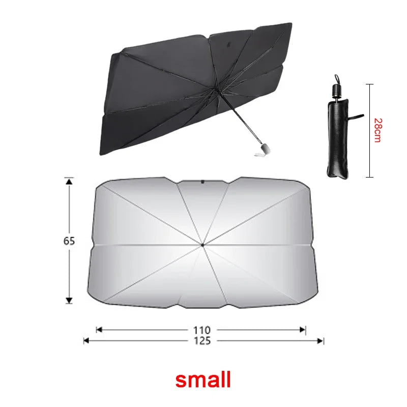 Car Sunshade Umbrella Windshield Sun Shade Protector lifestyle view