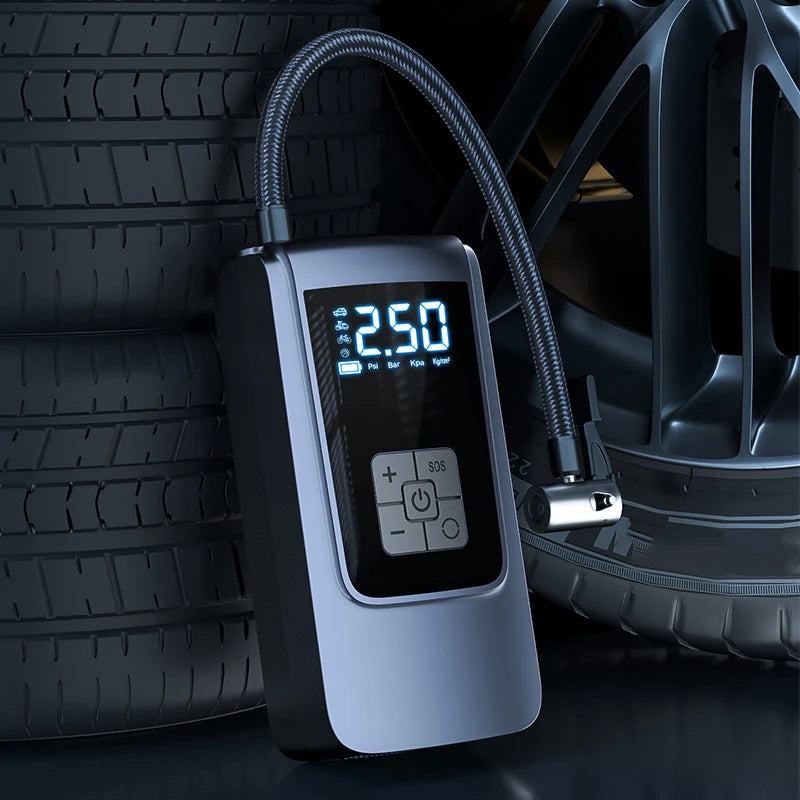 Portable Tire Inflator Air Compressor | 12V DC Rechargeable 150PSI Digital Pump for C lifestyle view