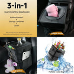 3-in-1 Car Trash Can with Lid & Waterproof Storage Bag additional angle