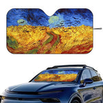 Starry Night Van Gogh Art Windshield Sun Shade | Car SUV Truck Front Window Protector lifestyle view