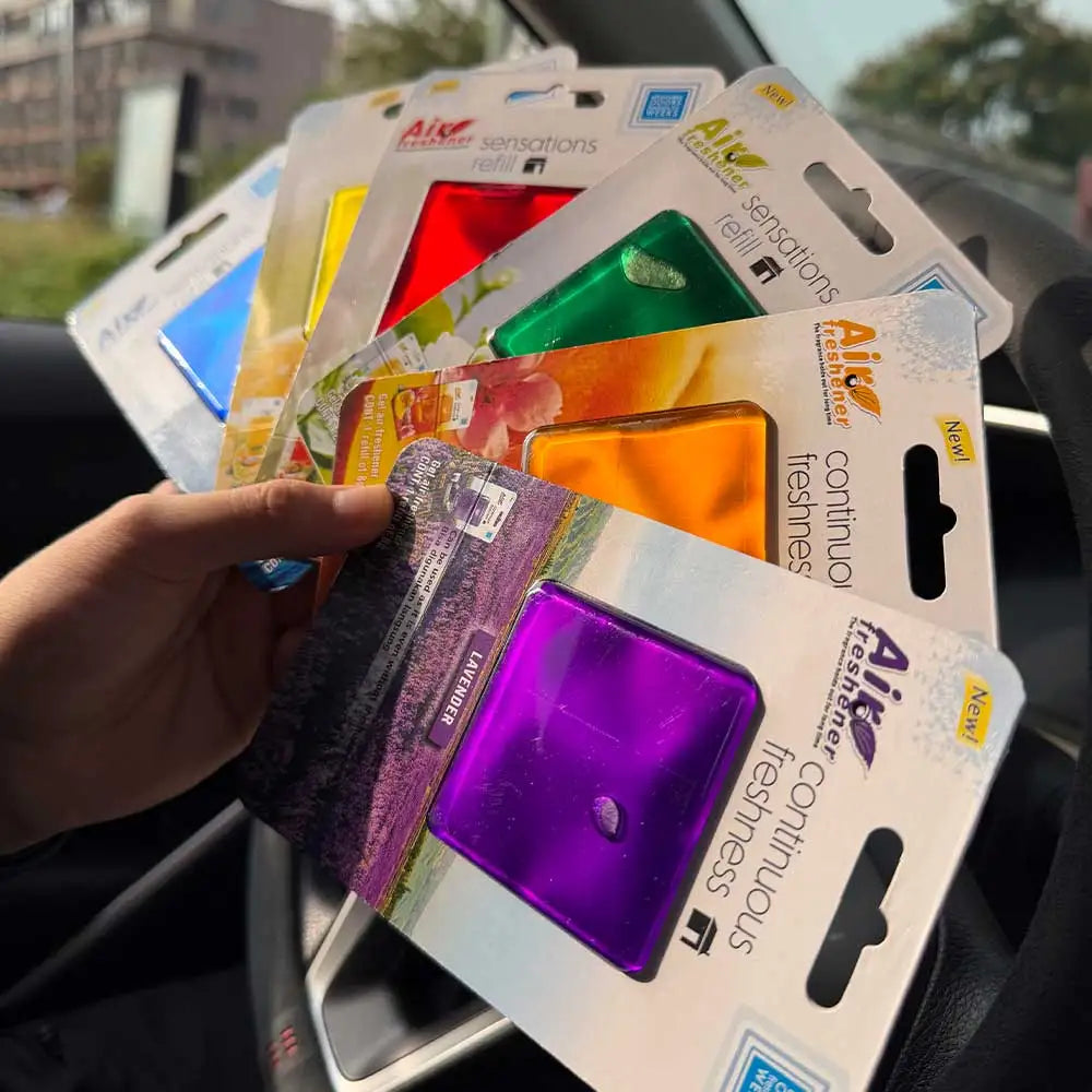 Perforated Membrane Car Air Freshener | Peel & Use Liquid Essential Oil, Car & Home additional angle