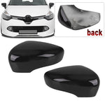 Glossy Black/White Car Side Door Rearview Mirror Cover Cap For Renault Clio 4 Mk4 / Zoe / Captur 2012-2019 Door Wing Mirror Case