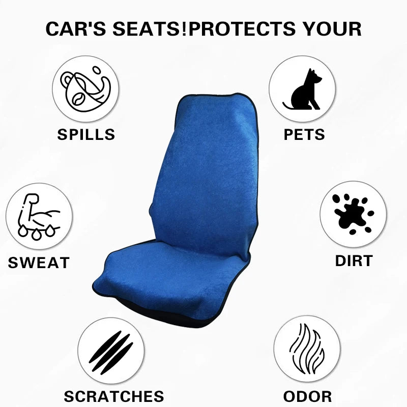 Waterproof Sweatproof Car Seat Cover Universal Fit for Cars, SUVs, Trucks Polyester F lifestyle view