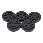 5pcs Round Rubber Arm Pads Lift Pad 120mm Rubber Jacking Pad Anti-Slipping For Auto Lift Car Truck Hoist Universal, 4-Post Lifts