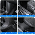 AB Pillar Threshold Strip for Tesla Model Y Juniper 2025 Front Rear Door Threshold An lifestyle view