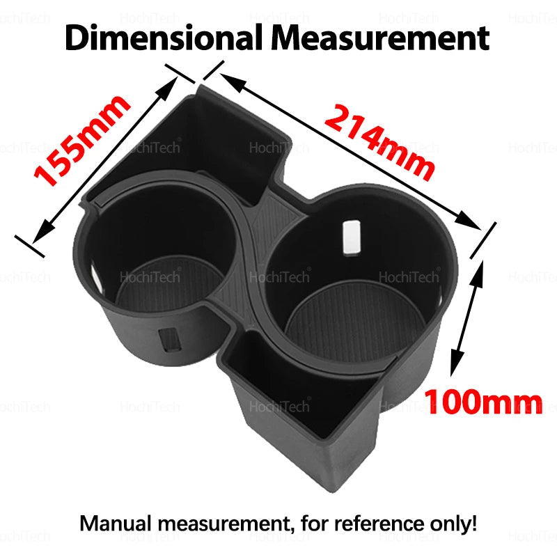 Kia EV9 2024-2025 Anti-Slip Storage Box Cup Holder | Car Interior Accessories detail view
