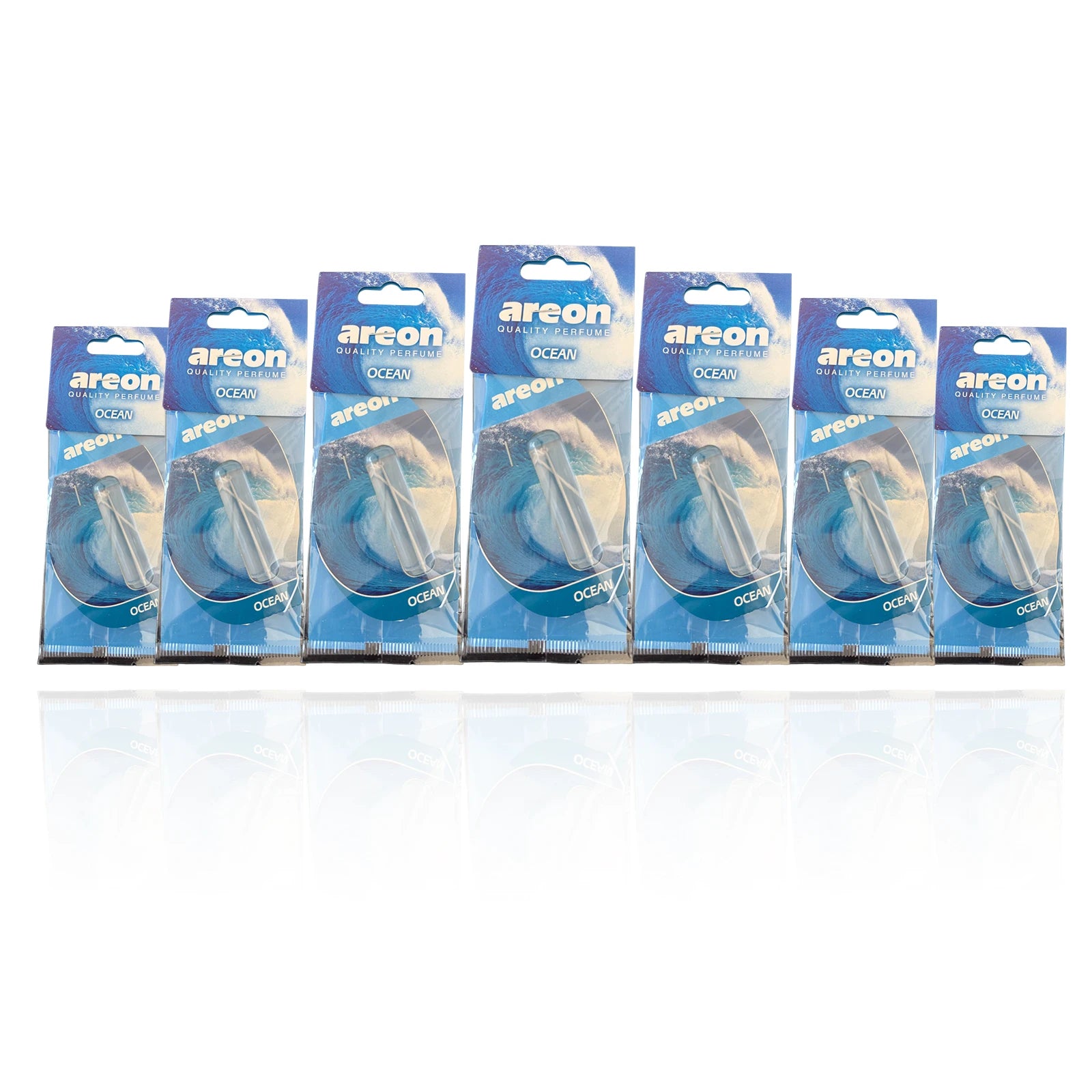 Areon 5/20pcs OCEAN Scent Car Air Freshener, Natural Tea-Scented Paper, Car-Mounted Hanging Type, Car Interior Accessories