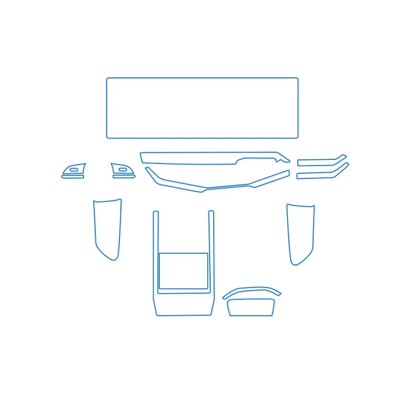 Car Interior Center Console Media Dashboard Navigation TPU Protector Film For MAZDA additional angle