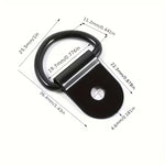 12Pcs D Ring Tie Down Anchors | Stainless Steel Lashing Ring Set for Trailers, Boats, alternate view