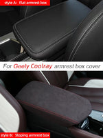 Central Control Armrest Storage Box leather cover Interior Accessories Fit For Geely lifestyle view