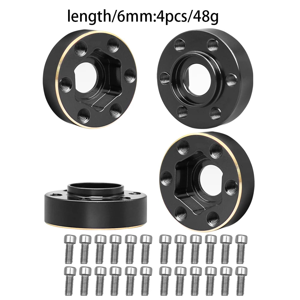 Brass Wheel Hex Hub Widen Adapter 12mm for 1/10 RC Crawler lifestyle view