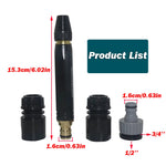4-Piece Adjustable Car Wash Water Gun Set | High Pressure Metal Spray Nozzle alternate view