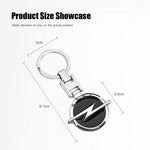 Car Emblem Keychain Metal Key Ring For Opel Vauxhall additional angle