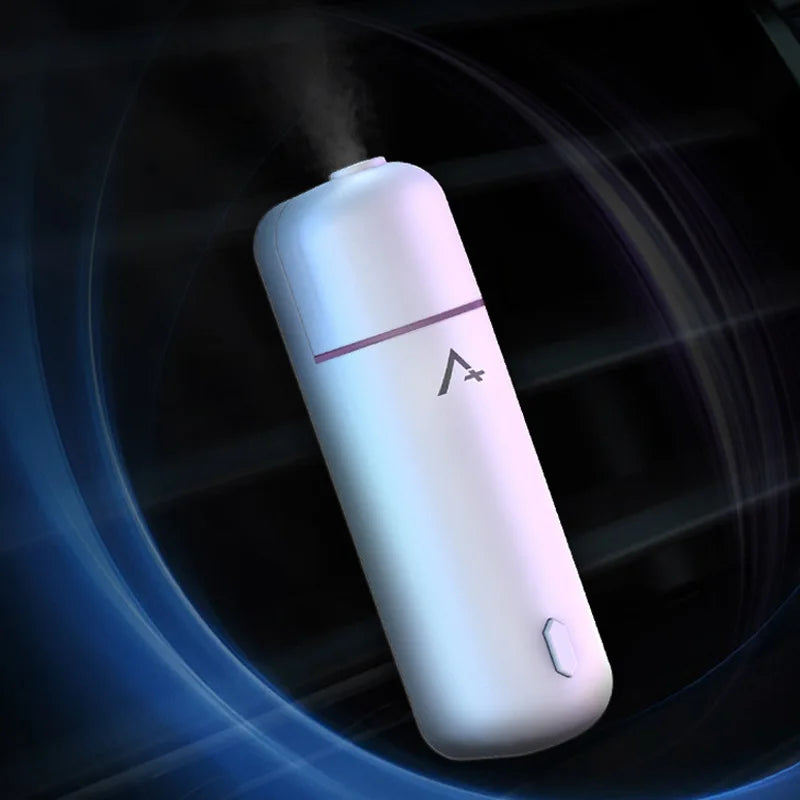 Car Air Freshener Perfume Vent Clip Electric Aroma Diffuser Cordless with 6 Scent Small Portable Gif
