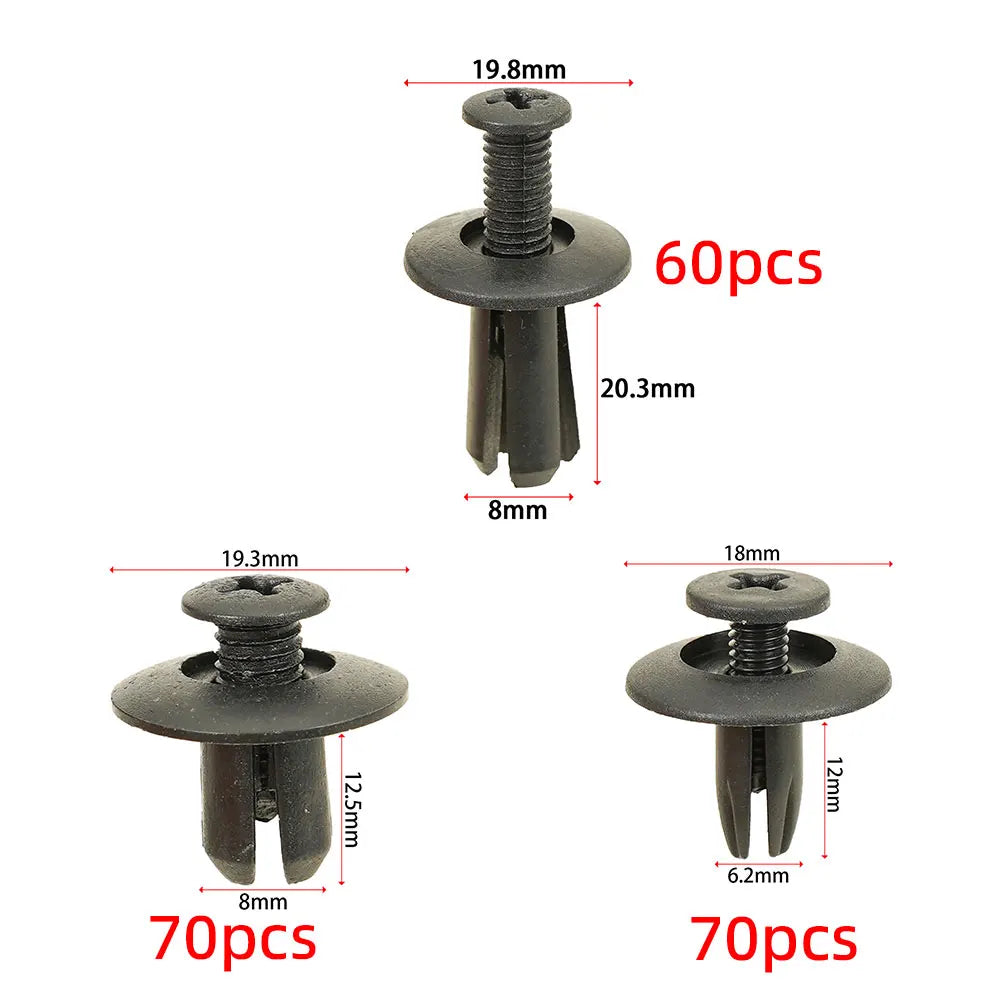 YUEYANG 200pcs car hybrid fasteners door trim bumper rivet holder engine hood mudguar alternate view