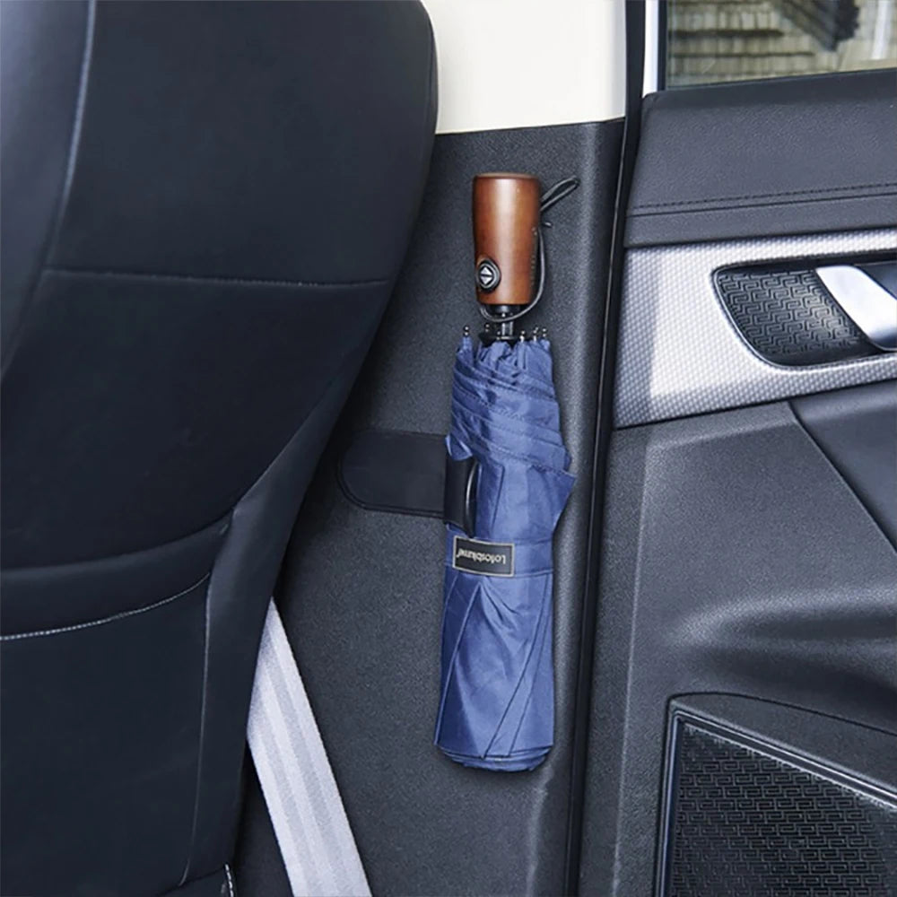 Portable Car Umbrella Holder | Sticky Hook Storage Rack for Interior