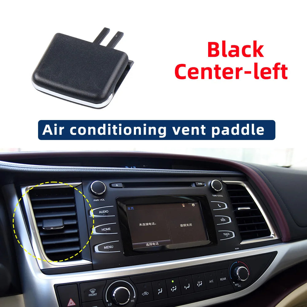 55670-0E090 Black Car A/C Air Conditioner Vents Air Conditioning Outlet Tab Clip For Toyota Highlander 2015-2021