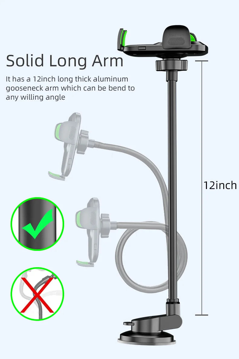 Cell Phone Holder Car, Windshield/Dashboard/Window Car Phone Holder Mount, Suction Cu alternate view