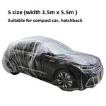 Disposable Transparent Car Cover Universal Dustproof Scratch Free Auto Protector For Indoor Use Vehicle Exterior Protection