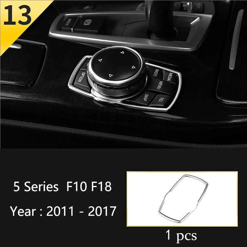 Car Interior Front Reading Lampshade, Lamp Decoration Frame For BMW 5 Series F10 F11 F close-up view