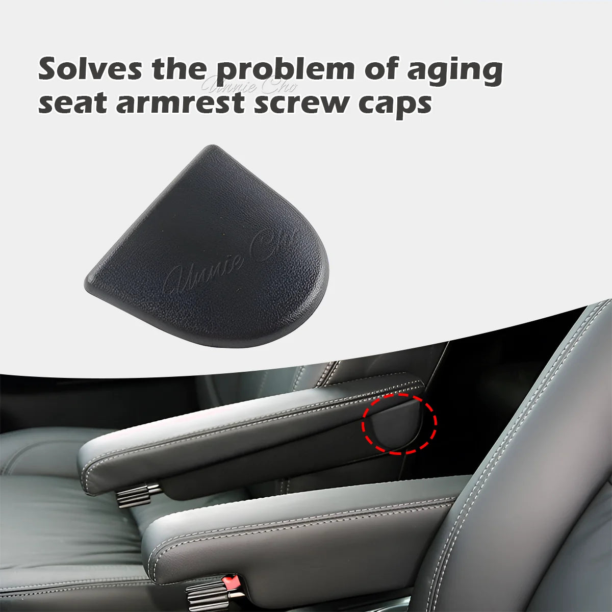 For Freelander 2 Seat Armrest Screw Cap Beige Black LR004573 LR007776 L359 Interior Repl detail view