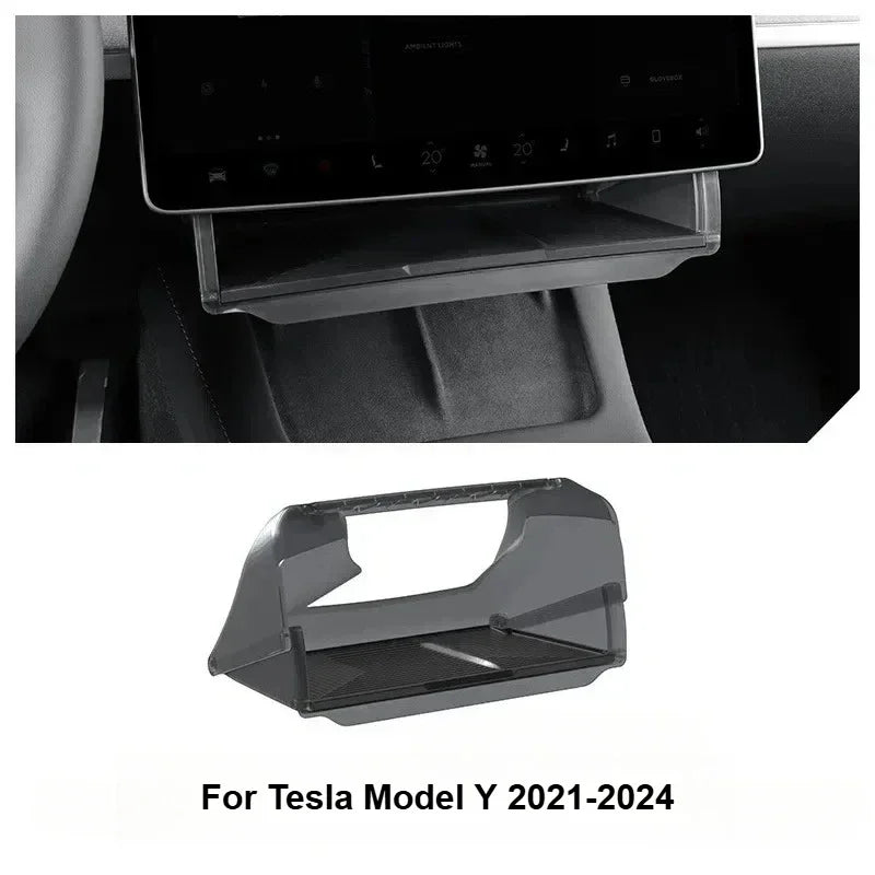 Hidden Storage Organizer Tray for Tesla Model Y Juniper and Model 3 Highland | Under alternate view