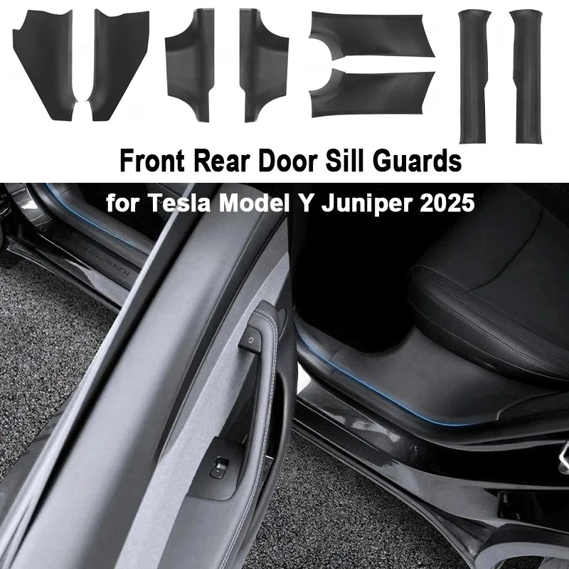 For Tesla Model Y Juniper 2025 Front Rear Door Sill Protector Threshold Strip A Pillar B Pillar Kick