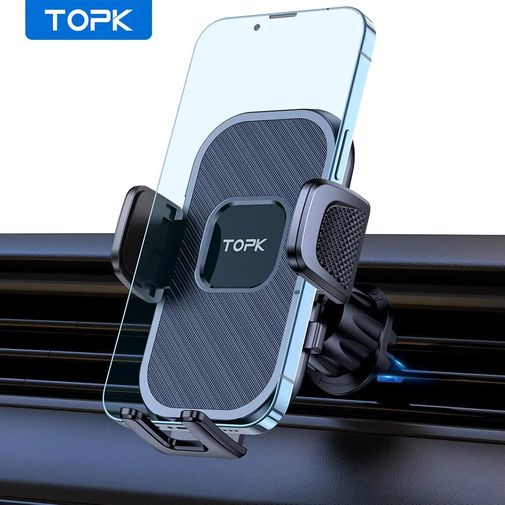 TOPK Car Phone Holder Gravity Stand for iPhone Xiaomi Samsung Car Mobile Support for Das detail view