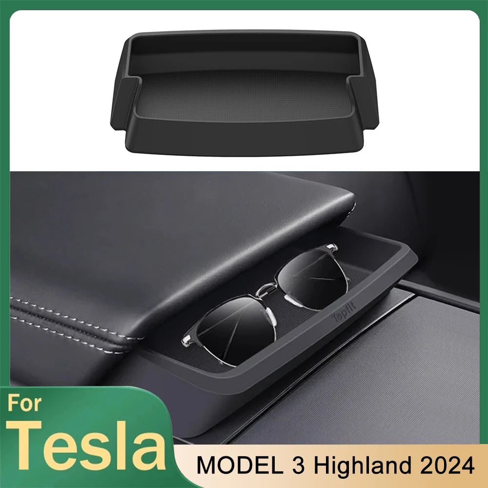 Center Console Armrest Storage Box | Tesla Model 3 Highland 2024 Organizer
