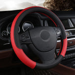 Steering Wheel Cover 37CM-38CM Micro Fiber Leather Anti-Slip close-up view