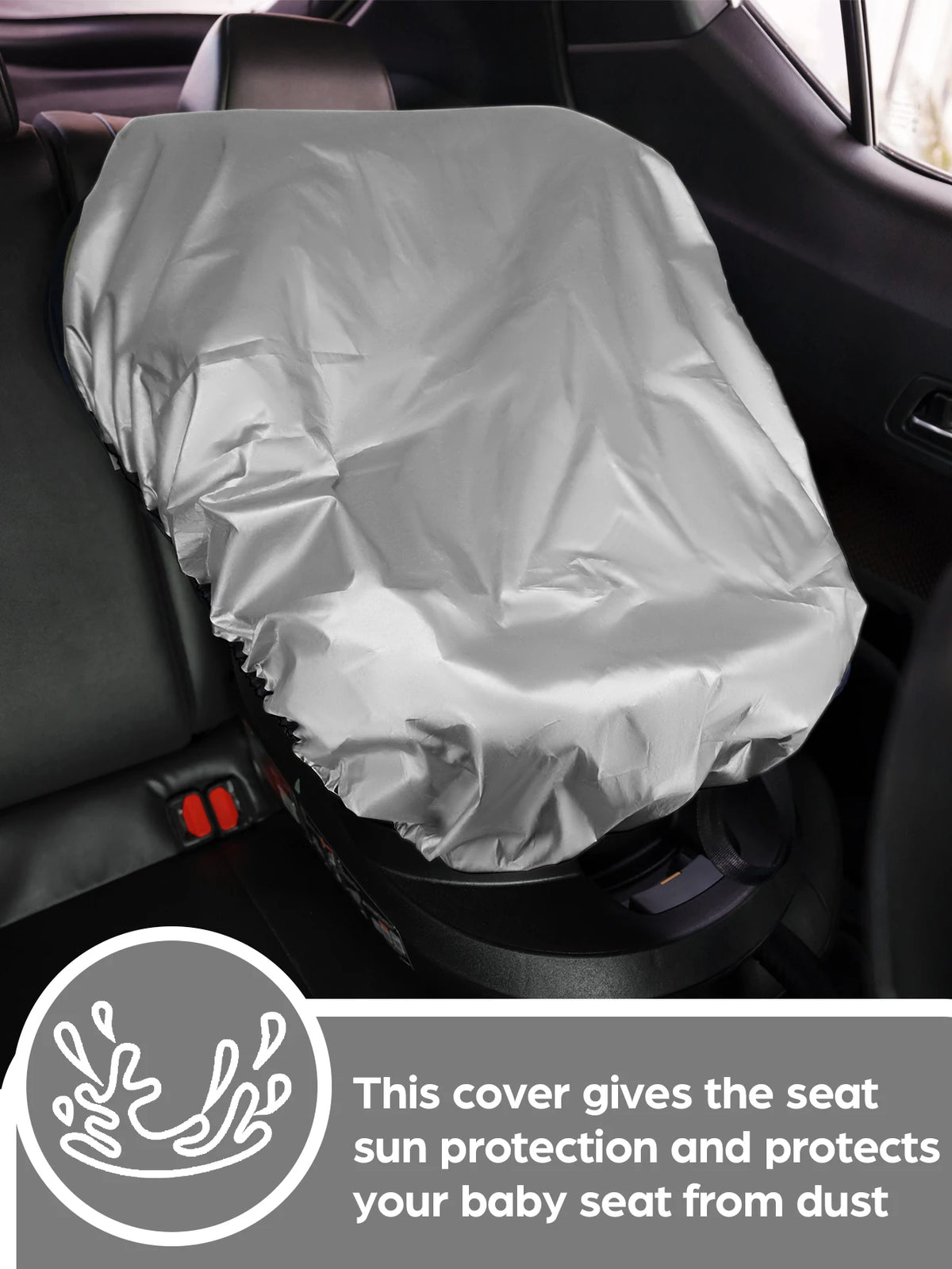 1PC Baby Car Seat Sun Shade Cover Blocks Out Heat & Sun UV Covers Universal Baby Trav alternate view