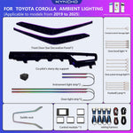 For toyota corolla Car LED Lighting Lamp Ambient Lighting Kit Symphony Car Ambient Lig close-up view