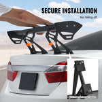 SucceBuy GT Wing Car Spoiler 43.3 inch Universal Spoiler with Single Deck Adjustable Lightweight Aluminum Car Rear Spoiler Wing